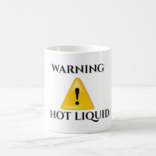 Warning hot liquid  magic mug