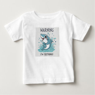 Warning I’m Teething Funny Teething Outfit Baby T-Shirt