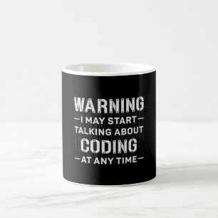 Warning I May Start Coding Medical Coder Hospital Coffee Mug