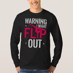 Warning I Might Flip Out Cheerleader Cheering T-Shirt