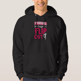 Warning I Might Flip Out Cheerleading Gymnast Hoodie