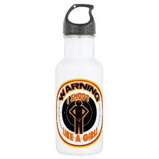 WARNING I SHOOT LIKE A GIRL (CROTCH) 532 ML WATER BOTTLE