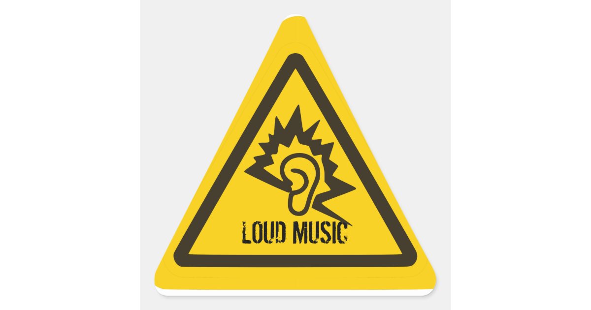 warning loud music