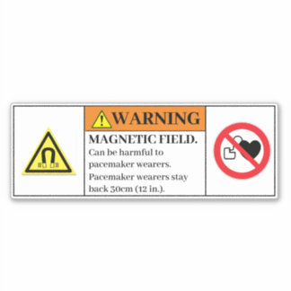Warning Magnetic Field Label М265