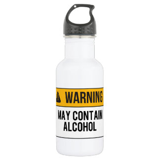 Warning - May Contain Alcohol 532 Ml Water Bottle