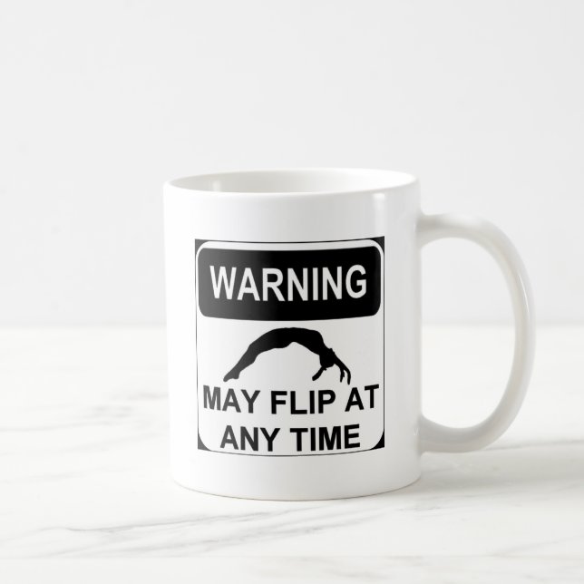 Warning may flip coffee mug (Right)