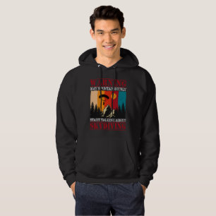 Warning May Spontaneously Start Talking Skydiving Hoodie
