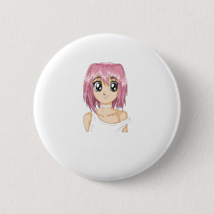 warning may start talking about anime 6 cm round badge