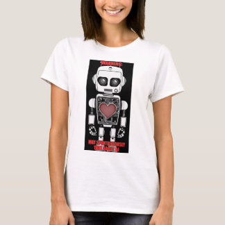 Warning: May Talk About AI Women's White T-Shirt