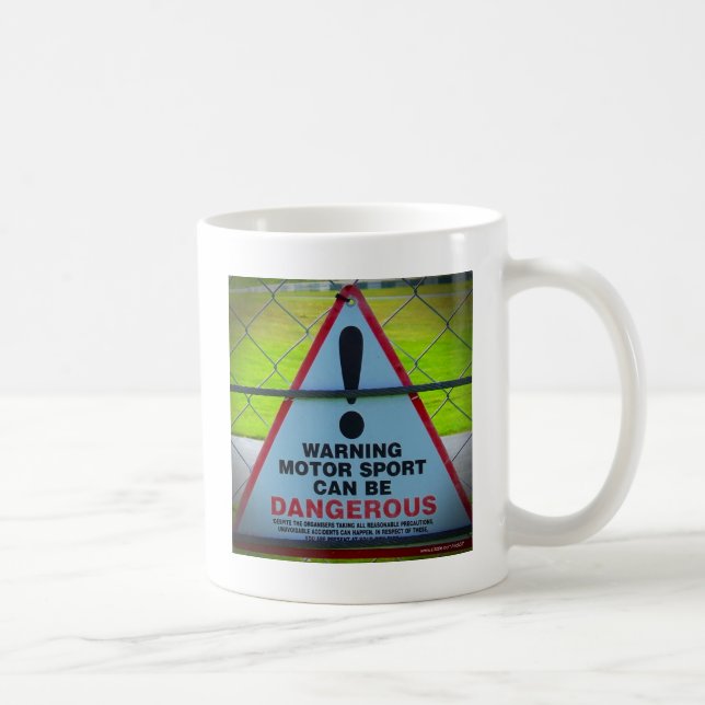 Warning - Motorsports Coffee Mug (Right)