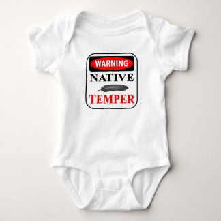 WARNING NATIVE TEMPER BABY BODYSUIT