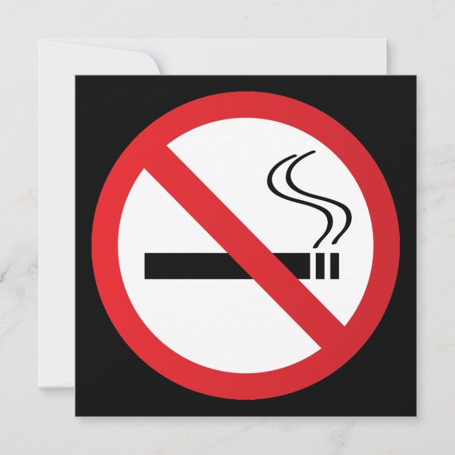 Warning no smoking sign (Front)
