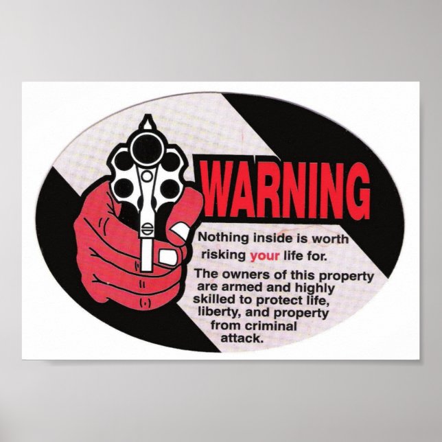 Warning - Nothing Inside Worth Dying For Poster (Front)