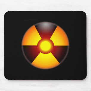 Warning Nuclear Radiation Mouse Mat