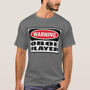 Warning OBOE PLAYER Men's Dark T-Shirt