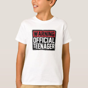Warning Official Teenage Birthday T-Shirt