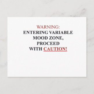 WARNING.pdf Postcard