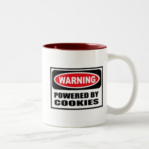 Warning POWERED BY COOKIES Mug