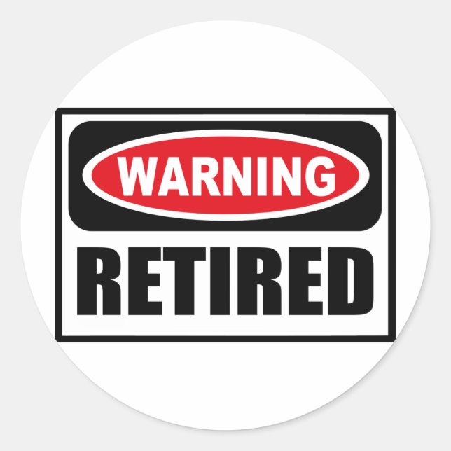 Warning RETIRED Sticker (Front)