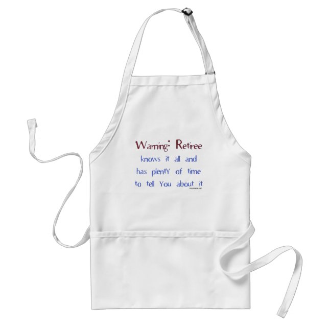 Warning: Retiree Standard Apron (Front)