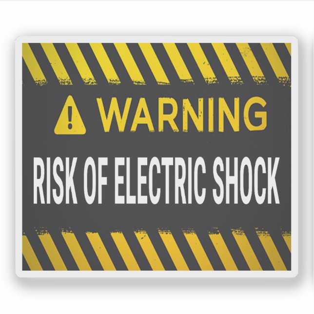 Warning Risk Of Electric Shock (Front)