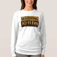 WARNING SCI-FI FAN  - Metal Danger Caution Sign