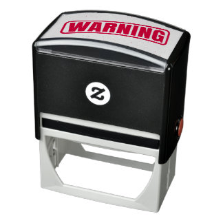 Warning - Self-inking Office & Business Stamp