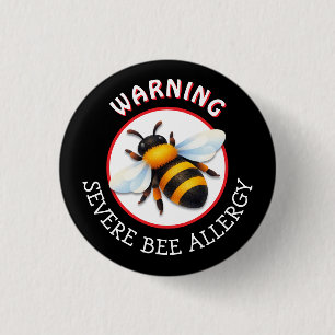 Warning Severe BEE Allergy Alert Button
