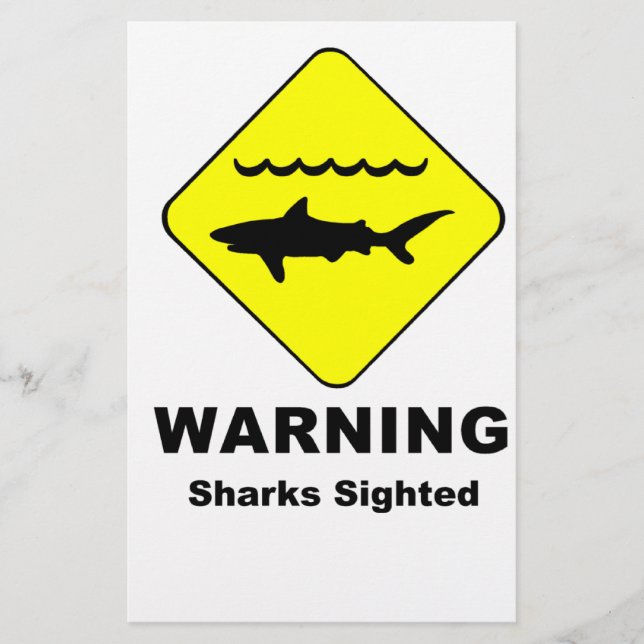 Warning Sharks Sighted Symbol (Front)