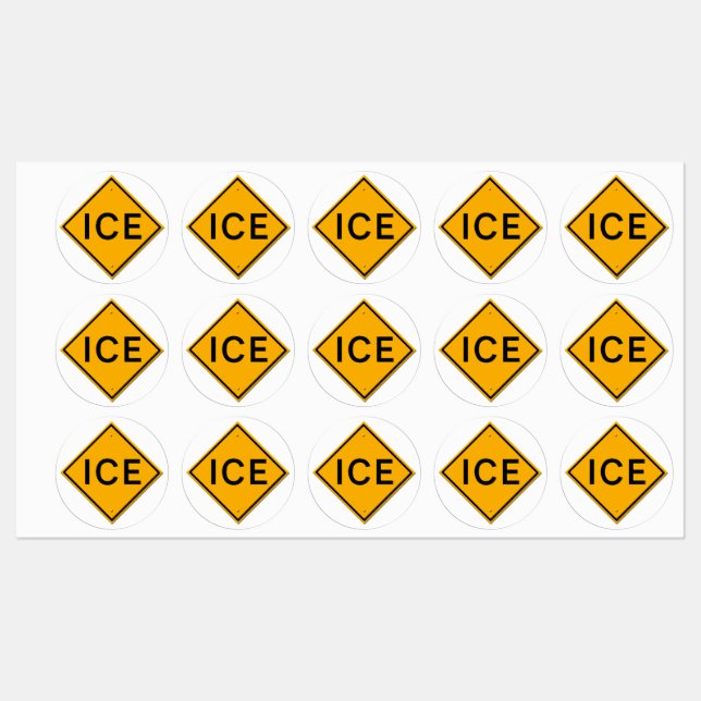 Warning sign ICE (Sheet)