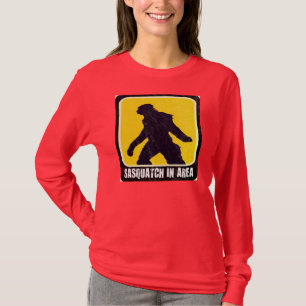 Warning Sign - Sasquatch in Area T-Shirt