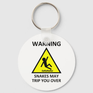 Warning Snakes May Trip You Over Key Ring