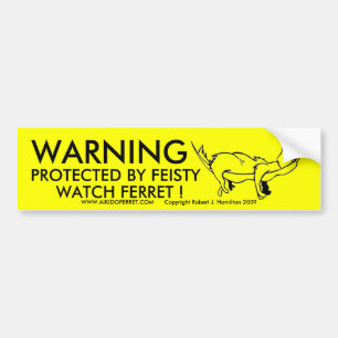 "WARNING" Snoozer Bumper Sticker