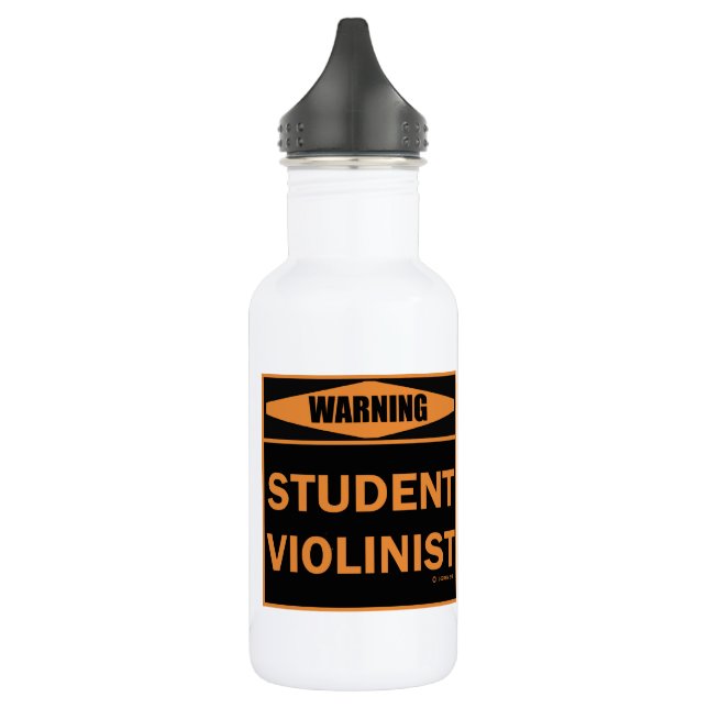 Warning! Student Violinist! 532 Ml Water Bottle (Left)
