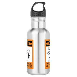 Warning! Temperamental Alto Clarinet Player! 532 Ml Water Bottle