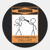 Warning! Temperamental Cellist