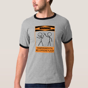 Warning Temperamental Mellophone Player T-Shirt
