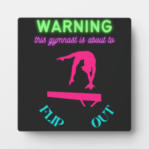 Warning This Gymnast Is About To Flip Out Plaque