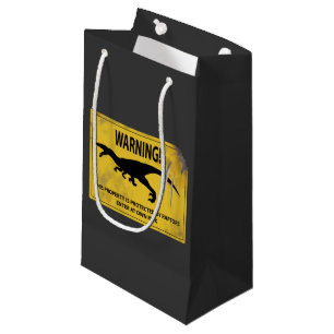 Warning! This Property is Protected by Raptors Small Gift Bag