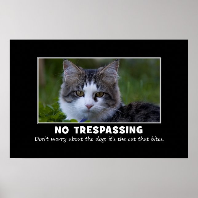 Warning to All Trespassers and Solicitors [XL] Poster (Front)