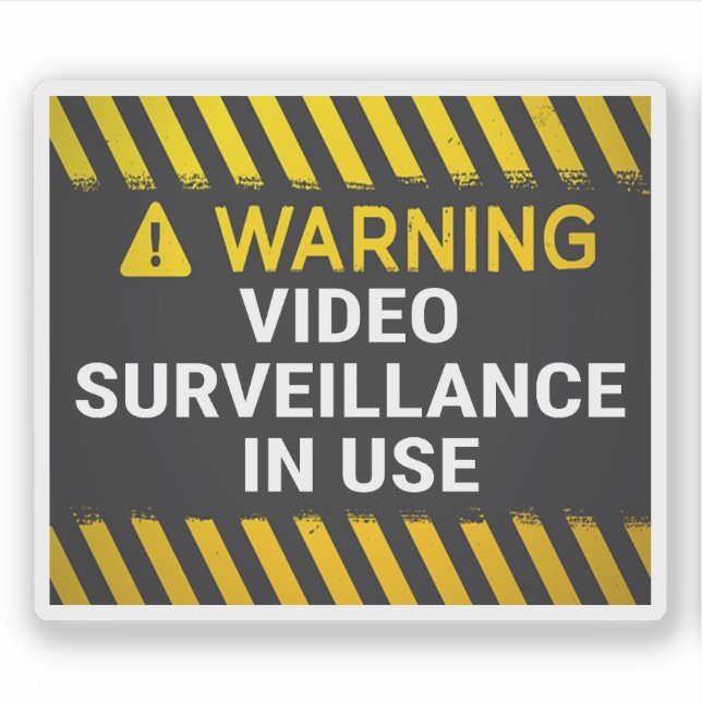 Warning Video Surveillance In Use (Front)