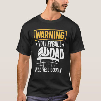 Warning Volleyball Mum Will Yell Loudly T-Shirt