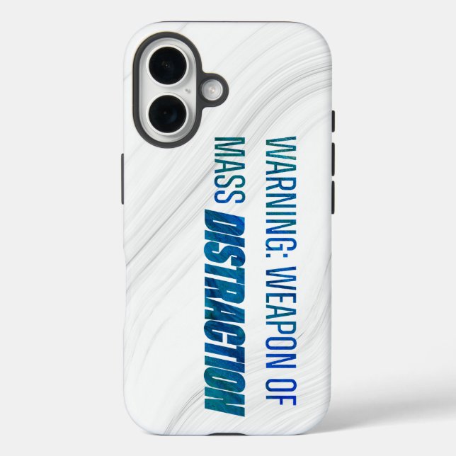 Warning Weapon of Mass Distraction Case-Mate iPhone Case (Back)