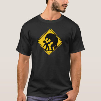 Warning Werewolves Roadsign T-Shirt