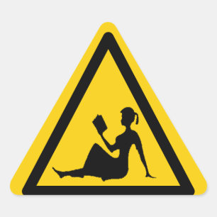 Warning: Wise Women Sign Triangle Sticker