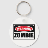 Warning ZOMBIE Key Chain