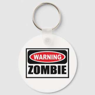 Warning ZOMBIE Key Chain