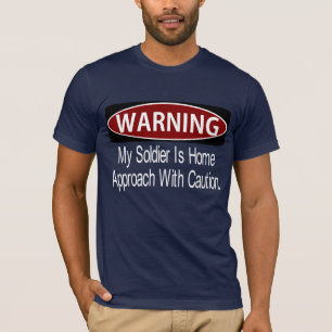 WARNINGsoldierwhite T-Shirt