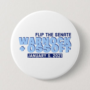 Warnock and Ossoff 7.5 Cm Round Badge