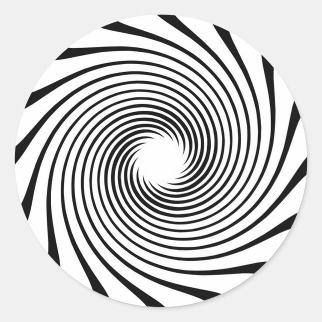 Warp Drive Design Classic Round Sticker (Front)